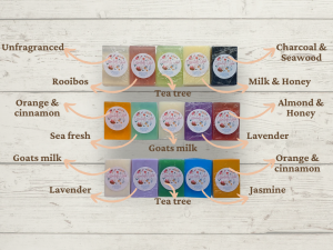 Organic Scented soaps 100g